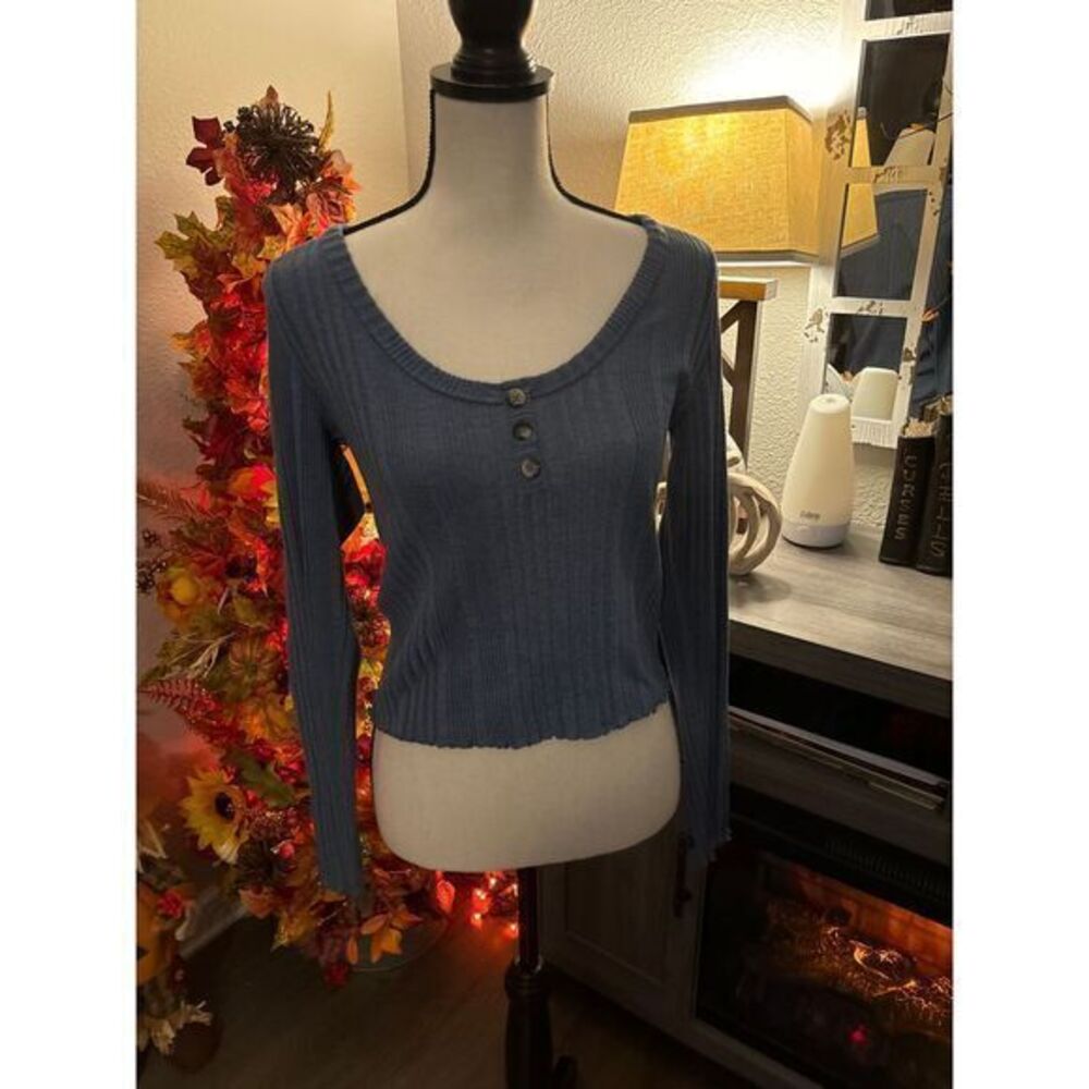 Aero shirt women's‎ blue long sleeve